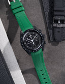 Curved Vertech Rubber Strap - Green - OM Luxury