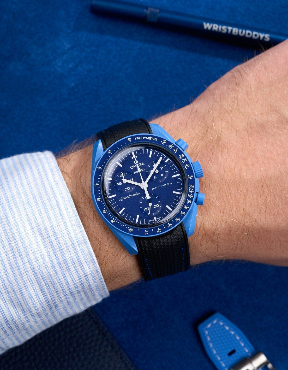 MoonSwatch Mission to Neptune (Rubber Strap) - OM Luxury